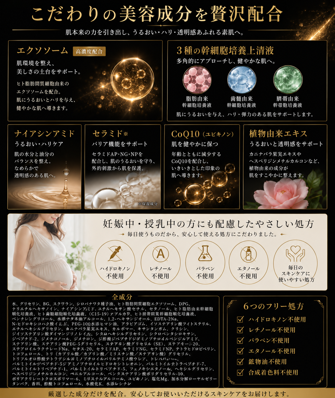 エクソソーム×ヒト幹細胞培養液配合 6日間集中スキンケアセット｜FSV